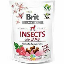 Brit Care Dog Crunchy Crack. Insec. Lamb Raspber 200g + Množstevná zľava