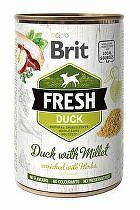 Brit Dog Fresh konz Duck with Millet 400g + Množstevná zľava zľava 15%