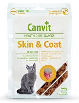 Canvit Cat Health Care Snack Skin & Coat 100g + Množstevná zľava 3 + 1 zadarmo