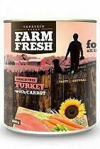 Farm Fresh Dog morčacie mäso s mrkvou v konzerve 800g + Množstevná zľava zľava 15%