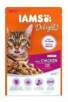 Iams Cat Senior Kuracie mäso v omáčke 85g + Množstevná zľava