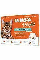 Iams Cat suché suchozemské mäso v omáčke multipack 12x85g + Množstevná zľava