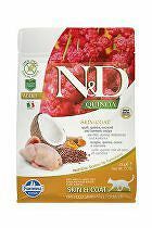 N&D Quinoa CAT Skin & Coat Quail & Coconut 300g zľava