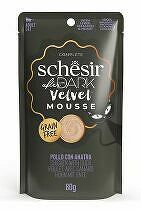 Schesir Mačacie kapsičky After Dark Velv.Mousse kuracie/kačacie80g + Množstevná zľava 5 + 1 zadarmo