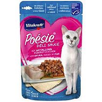 Vitakraft Cat Poésie DéliSauce kapsa z tresky 85g + Množstevná zľava