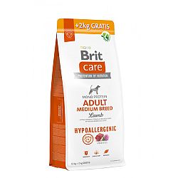 Brit Care dog HA adult medium jahňa a ryža 12+2 kg