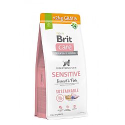 Brit Care dog Sust. sensitive hmyz a ryba 12+2 kg