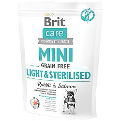 Brit Care granuly Mini Light & Sterilised králik a losos 400 g