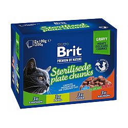 Brit kapsička Premium Sterilized mix Multipack 12x100g