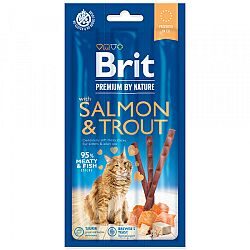 Brit Premium by Nature Cat Tyčinky Sticks with Salmon & Trout 3 ks