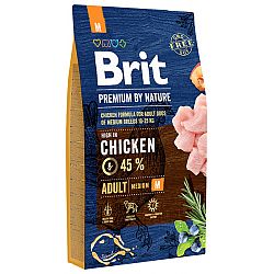 Brit Premium by Nature granuly Adult M kura 8 kg