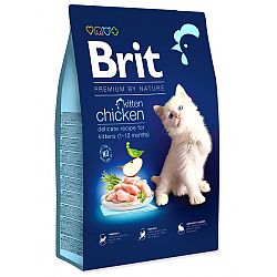 Brit Premium by Nature granuly Cat Kitten kura 8 kg