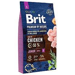 Brit Premium by Nature granuly Junior S kura 8 kg