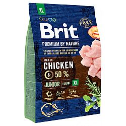 Brit Premium by Nature granuly Junior XL kura 3 kg