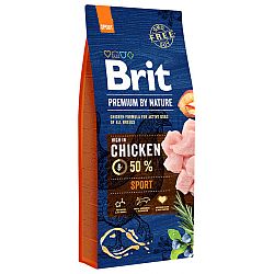 Brit Premium by Nature granuly Sport kura 15kg