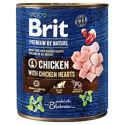 Brit Premium by Nature konzerva Chicken with Hearts 800g