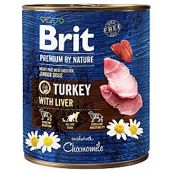 Brit Premium by Nature konzerva Turkey with Liver 800g