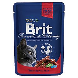 BRIT Premium Cat Beef Stew & Peas kaps.100g