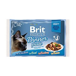 Brit Premium Cat Delicate Filety v šťave Dinner Plate 340 g (4x85 g)
