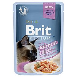 Brit Premium Cat Delicate Filety v šťave presterilizované s lososom 85 g