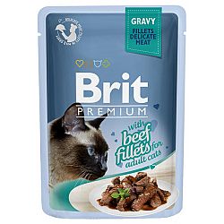 Brit Premium Cat Delicate Filety v šťave s hovädzinou 85 g