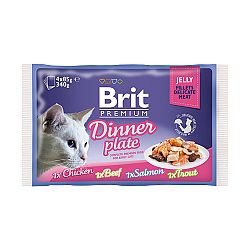 Brit Premium Cat Delicate Filety v želé Dinner Plate 340 g (4x85 g)