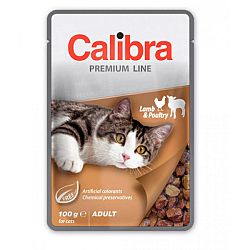 Calibra cat kapsička Premium Adult jahňa a hydina 100 g