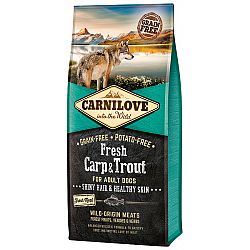 Carnilove Fresh Carp a Trout Shiny Hair a Healthy Skin for Adult dogs 12 kg