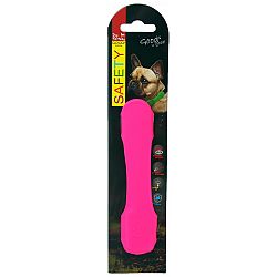 Dog Fantasy pásik LED svietiaci ružový 15 cm