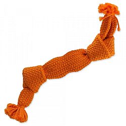 Dog Fantasy uzol pískací 2 knoty 35cm oranžový