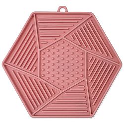 Epic Pet Lick&Snack lízacia podložka hexagon 17x15 cm ružový