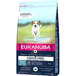 Eukanuba granuly pre dospelé psy Small & Medium Grain Free Ocean Fish 3kg