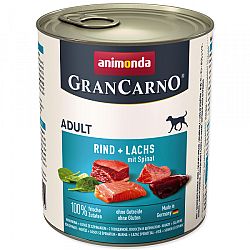 Gran Carno Adult - hovadzie, losos a spenat 800g