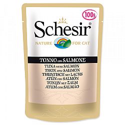 Kapsicka SCHESIR Cat tuniak+losos100g