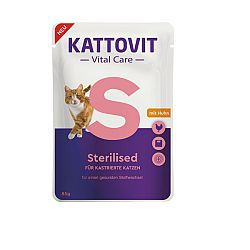 Kattovit Sterilised kapsičky kura 85g