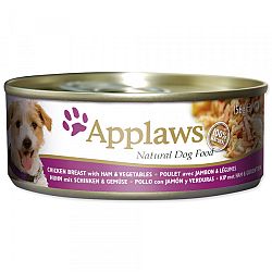 Konzerva Applaws Dog Chicken, Ham a Veg 156g