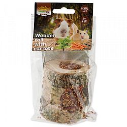 Nature Land Nibble Valček s mrkvou drevený 150 g