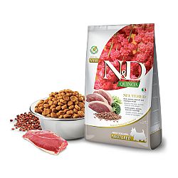 ND Dog GF Quinoa Adult Mini Neutered kačka, brokolica a špargľa 2,5 kg