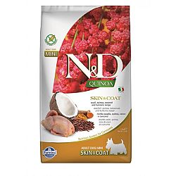 ND Dog GF Quinoa Adult Mini Skin prepelica a kokos 2,5 kg