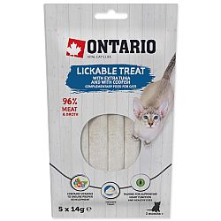 Ontario cat lízacia poch. 5x14 g tuniak/treska