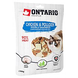 Ontario cat pochúťka 50 g double sendvič kura a treska