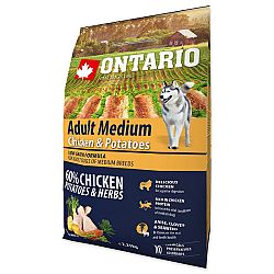 Ontario granuly Adult Medium kura a zemiaky 2,25 kg