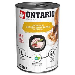 Ontario konzerva kura s králikom ochutené brusnicami 400 g