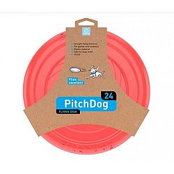 Pitch Dog Hračka ružová tanier 24 cm