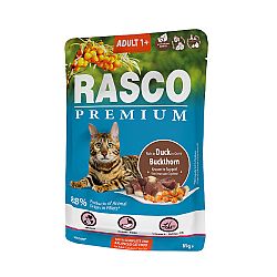 Rasco Premium Cat Adult kapsička kačka v šťave 85 g