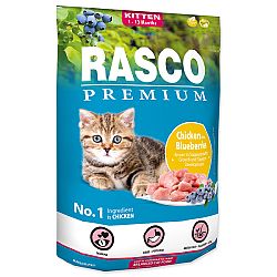 Rasco Premium Cat Kitten kura a čučoriedky 400 g