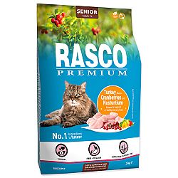 Rasco Premium Cat Senior morka s brusnicami a kapucínkou 2 kg