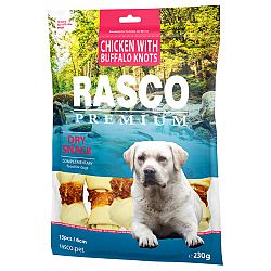 RASCO Premium pochúťka 6 cm byvolie uzly obalené kuracím mäsom 230 g