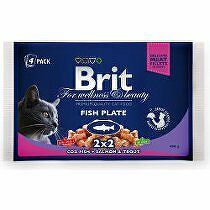 Brit Premium Cat vrecko Fish Plate 400g (4x100g) + Množstevná zľava