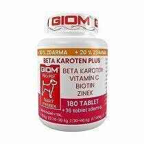 Giom pes Beta-karotén plus 180 tbl+20% zadarmo